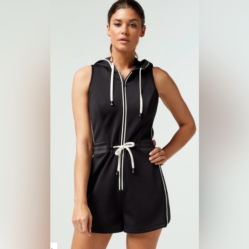 Blanc Noir Scuba Athletic Hooded Romper